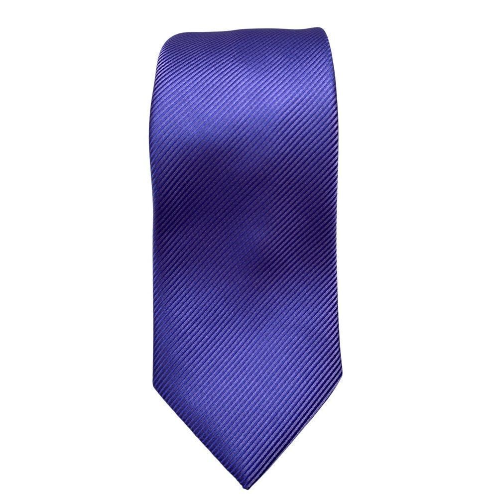 New With Tags Geoffrey Beene Brand Bias Stripe Solid Purple Tie